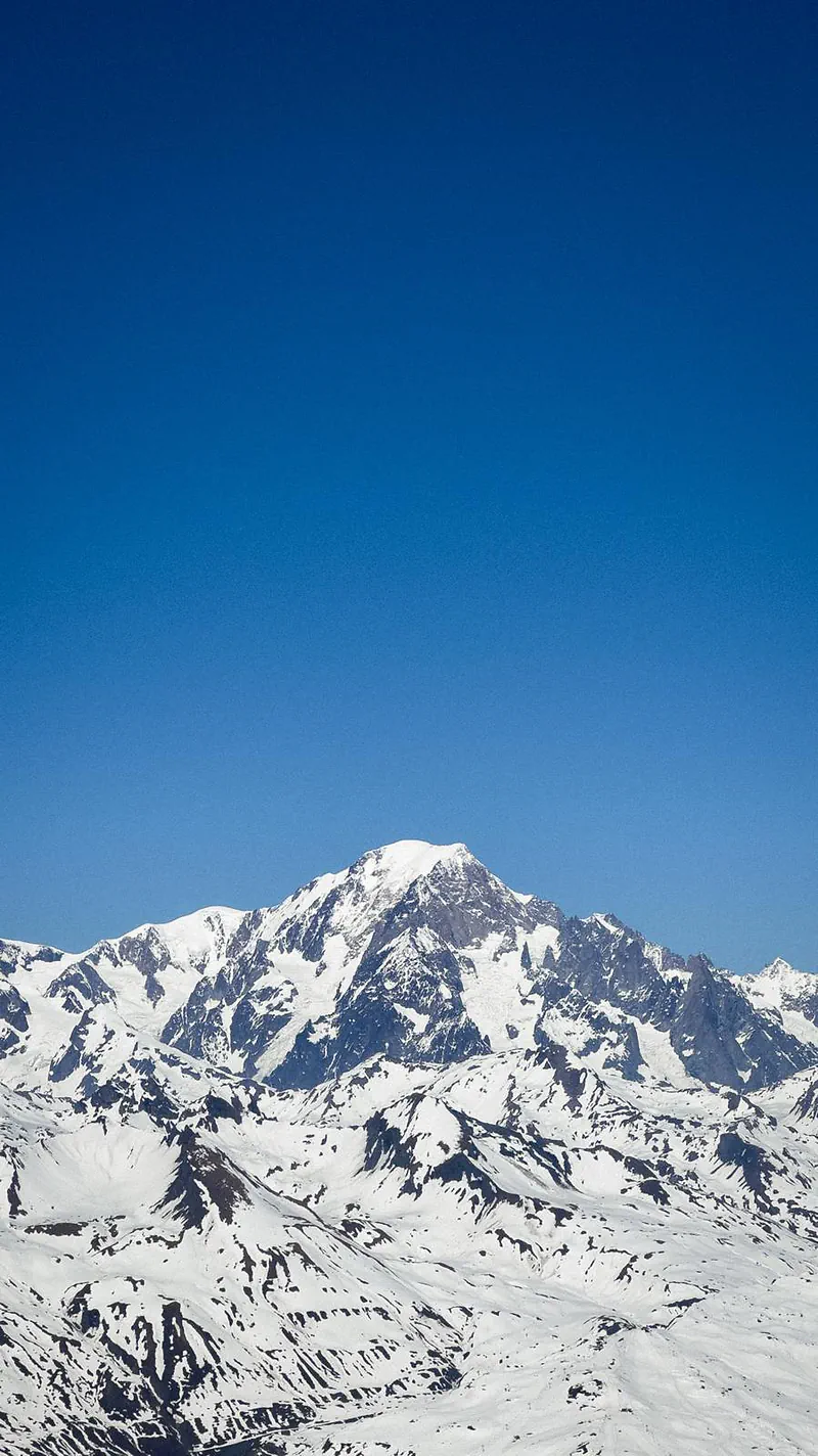 Mont Blanc under a clear sky